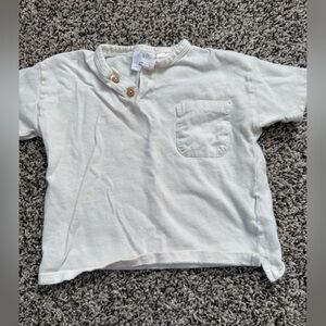 Zara toddler boys knit button tee